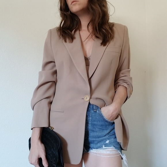 Giorgio Armani Jackets & Blazers - Giorgio Armani Vintage 90s Wool Oversized Boyfriend Blazer